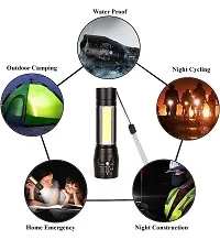 Led Flashlight Rechargeable USB Mini Torch Light, Ultra Brightest Small Flash Light Handheld Pocket Compact Portable Tiny Lamp with COB Side Lantern, High Powered Tactical Travel Flashlights-thumb3