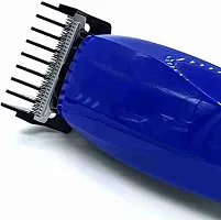 HAIR TRIMMER AT-528 FOR MEN , BEARD CORDLESS RECHARGEABLE HAIR TRIMMER CLIPPER RUNNING TIME 45 MINTUES ( BLUE)-thumb2