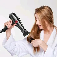 Hair Dryer For Women Nova 6130 1800 Watts Black/Red and Women's 471-B Brush Style Hair Curler ......-thumb2