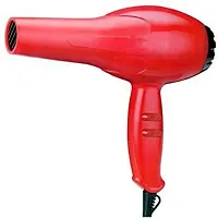 Hair Dryer For Women Nova 6130 1800 Watts Black/Red and Women's 471-B Brush Style Hair Curle..-thumb2