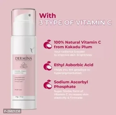 Dermina Skin Lightening Vitamin C Cream 30 Gm - (Pack Of 1)