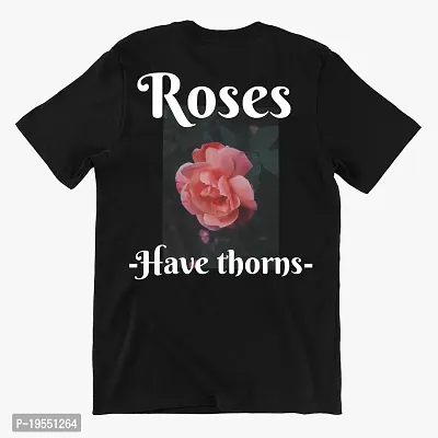 Roses Have Thorns Black Overszied T-Shirt| XET-ERAXL-thumb0