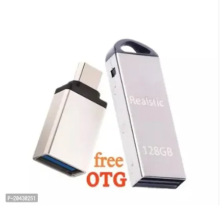 128 GB Pendrive v220w USB 3 0 Silver Type C OTG Adapter Free-thumb0