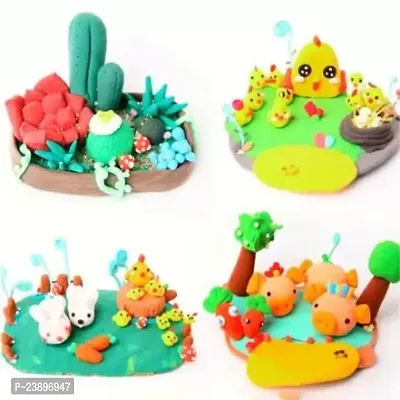 Soft Clay Fun Play Crafts Toy Clay Putty Kit Pack Of 36 Pcs-thumb2