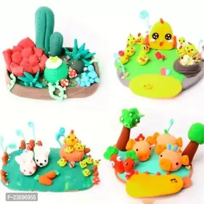 Soft Clay Fun Play Crafts Toy Clay Putty Kit Pack Of 24 Pcs-thumb2