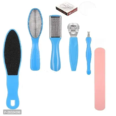 VAGONS Foot File Set Dead Hard Skin Callus Remover Scraper Pedicure Rasp Tools Portable Cuticle Pusher Nail Foot Care Tool