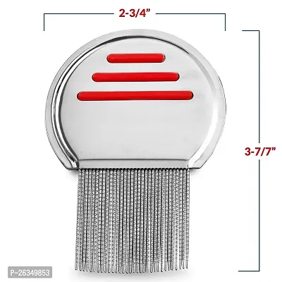 HARDAN Stainless Steel Lice Treatment Comb for Head Lice Remover Lice Egg Removal Comb-thumb0