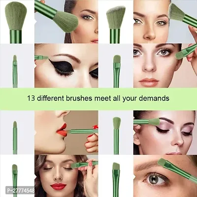 13 Pcs Makeup Brushes Set - All-in-One Kit with Travel Storage Box - Face, Eye, Highlighter, Concealer, Blending, Powder, Eye Makeup Brush-thumb5