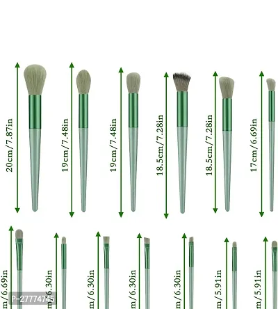 Makeup Brush for Womens and Girls| Fix makeup Brush Green 13 Pc | FIX Brush-thumb3