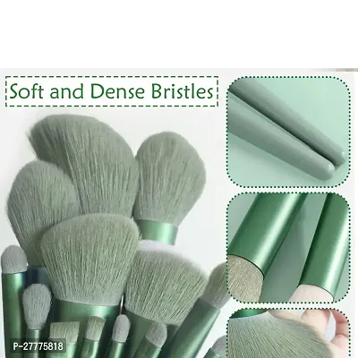 Makeup Brushes With Brush Holder/Pouch Fix+ Combo of 13 Brushes for Beginner and Professionals-thumb4