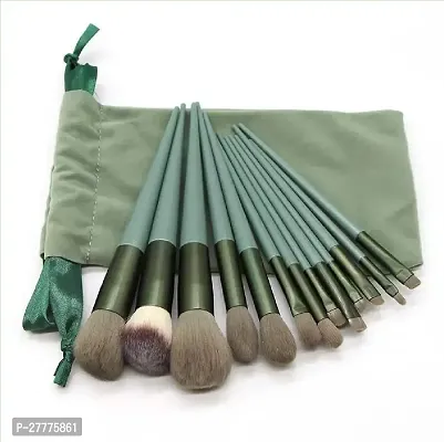 Professional Makeup Brush Set - 13 Piece Makeup Brushes for Eyeshadow, Powder, Blush, Foundation Blending Brush Set with Portable Pouch-thumb0