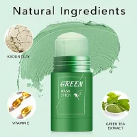 Green Tea Stick Face Mask For Blackhead Remover, Anti Acne, Oil Control,Deep Clean Pore,Purifying Solid Cleansing Clay Stick Mask Skincare For Men  Women-thumb1