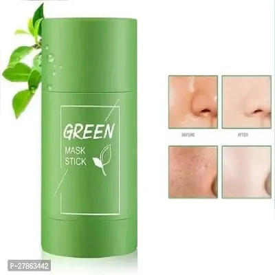 Green Tea Stick Face Mask For Blackhead Remover, Anti Acne, Oil Control,Deep Clean Pore,Purifying Solid Cleansing Clay Stick Mask Skincare For Men  Women-thumb0