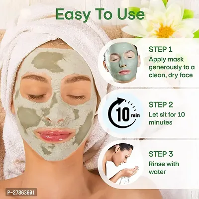 Green Tea Mask Stick for Face Purifying Anti-Acne Oil Control Blackhead Remove Face Mask for Men  Women (Green)-thumb3