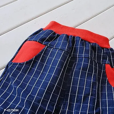 V Neck Red Boys Top and Bottom Sets-thumb3