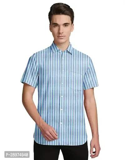 Stylish Multicoloured Cotton Casual Shirt For Men-thumb0