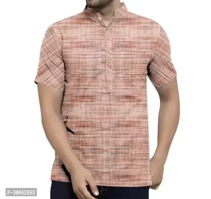 Trendy Khadi Short Kurta For Men