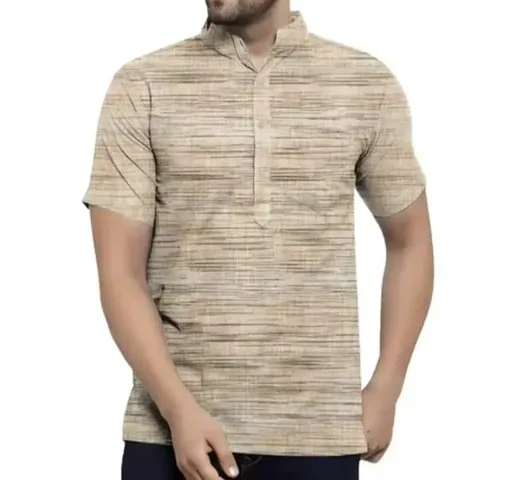 Stylish Khadi Solid Kurtas For Men