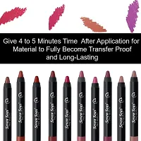 Seven Seas Lipstick Long Lasting Crayon | Lipstick Matte Finish | Waterproof | Won't Smudge Won't Budge Lip Crayon lipstick (Choco Mud)-thumb4