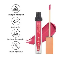 Seven Seas Ultra Smooth Matte Liquid Lipstick Smooth Lip Color, Weightless Finish, Silky Matte Finish, Iconic Lip, Matte Finish (Cardinal)-thumb4