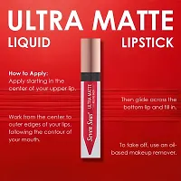 Seven Seas Ultra Smooth Matte Liquid Lipstick Smooth Lip Color, Weightless Finish, Silky Matte Finish, Iconic Lip, Matte Finish (Sepa Skin 1)-thumb2