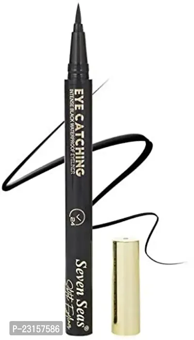Seven Seas Eye Catching Sketch Eyeliner Long | Lasting Sweat, Waterproof | Eyeliner for women, Girls (Black, 1.5 g)