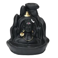 Arihant Shop Smoke Fountain Incense Holder Decorative Showpiece Polyresin Smoke Fountain (11 x 6.9 x 11 inch, Black)(Conical)-thumb1