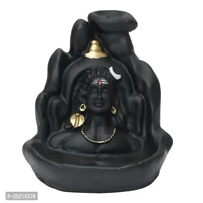 Arihant Shop Smoke Fountain Incense Holder Decorative Showpiece Polyresin Smoke Fountain (11 x 6.9 x 11 inch, Black)(Conical)-thumb2