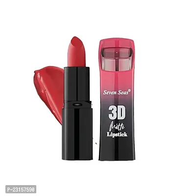 Seven Seas 3D Matte Velvet Finish Full Coverage Matte Long Lasting Lipstick | Smooth Application |Transferproof And Smudge Proof | Highly Pigemented Lipstick for Women