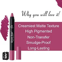 Seven Seas Non Transfer Crayon Lipstick Bold and Silky Matte Finish Lipstick, Lasts Up to 24 hours | Lipstick Matte Finish | Waterproof | Won't Smudge Crayon lipstick (Pinky Promise)-thumb3