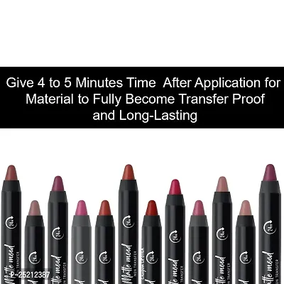 Seven Seas Non Transfer Crayon Lipstick Bold and Silky Matte Finish Lipstick, Lasts Up to 24 hours | Lipstick Matte Finish | Waterproof | Won't Smudge Crayon lipstick (Flaming Red)-thumb2