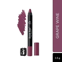 Seven Seas Non Transfer Crayon Lipstick Bold and Silky Matte Finish Lipstick, Lasts Up to 24 hours | Lipstick Matte Finish | Waterproof | Won't Smudge Crayon lipstick (Grape Wine)-thumb3