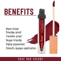 Seven Seas Ultra Smooth Matte Liquid Lipstick Smooth Lip Color, Weightless Finish, Silky Matte Finish, Iconic Lip, Matte Finish (Rose Bud Cherry)-thumb2