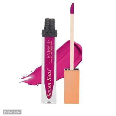 Seven Seas Ultra Smooth Matte Liquid Lipstick Smooth Lip Color, Weightless Finish, Silky Matte Finish, Iconic Lip, Matte Finish (Nightshadz)