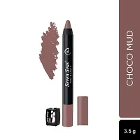 Seven Seas Lipstick Long Lasting Crayon | Lipstick Matte Finish | Waterproof | Won't Smudge Won't Budge Lip Crayon lipstick (Choco Mud)-thumb1