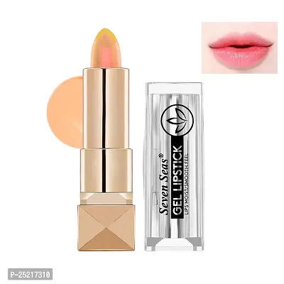 Seven Seas Gel Lipstick Lips Moist Smooth Touch, Semi-Glossy Finish (Yellow)