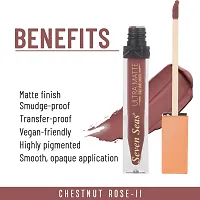 Seven Seas Ultra Smooth Matte Liquid Lipstick Smooth Lip Color, Weightless Finish, Silky Matte Finish, Iconic Lip, Matte Finish (Crown of Thorns)-thumb3