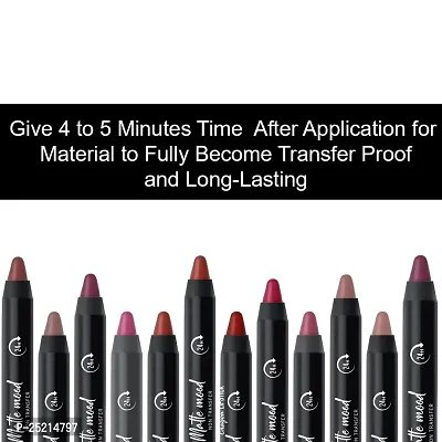 Seven Seas Non Transfer Crayon Lipstick Bold and Silky Matte Finish Lipstick, Lasts Up to 24 hours | Lipstick Matte Finish | Waterproof | Won't Smudge Crayon lipstick (Pinky Promise)-thumb3