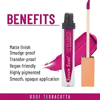 Seven Seas Ultra Smooth Matte Liquid Lipstick Smooth Lip Color, Weightless Finish, Silky Matte Finish, Iconic Lip, Matte Finish (Nightshadz)-thumb3