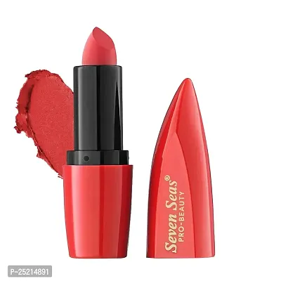 Seven Seas Ultimate Matte Lipstick | Full Coverage Long Lasting | Smooth Application |Transferproof  Smudge Proof | Highly Pigemented Lipstick for Women (Castro)