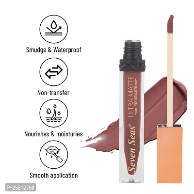 Seven Seas Ultra Smooth Matte Liquid Lipstick Smooth Lip Color, Weightless Finish, Silky Matte Finish, Iconic Lip, Matte Finish (Crown of Thorns)-thumb5