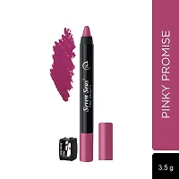 Seven Seas Non Transfer Crayon Lipstick Bold and Silky Matte Finish Lipstick, Lasts Up to 24 hours | Lipstick Matte Finish | Waterproof | Won't Smudge Crayon lipstick (Pinky Promise)-thumb1