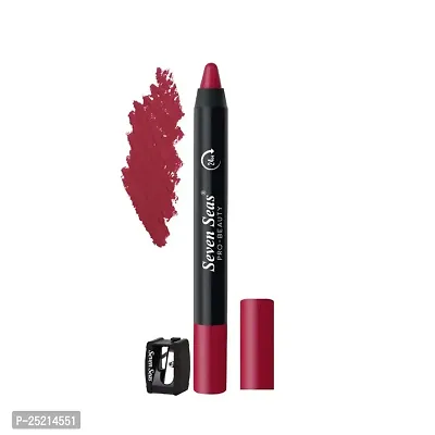 Seven Seas Non Transfer Crayon Lipstick Bold and Silky Matte Finish Lipstick, Lasts Up to 24 hours | Lipstick Matte Finish | Waterproof | Won't Smudge Crayon lipstick (Pink Jam)
