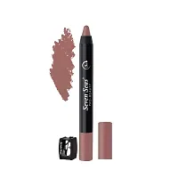 Seven Seas Lipstick Long Lasting Crayon | Lipstick Matte Finish | Waterproof | Lip Crayon lipstick (NUDY MAUVE)-thumb2