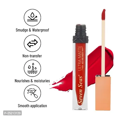 Seven Seas Ultra Smooth Matte Liquid Lipstick Smooth Lip Color, Weightless Finish, Silky Matte Finish, Iconic Lip, Matte Finish (Totem Pole)-thumb5