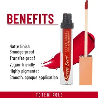 Seven Seas Ultra Smooth Matte Liquid Lipstick Smooth Lip Color, Weightless Finish, Silky Matte Finish, Iconic Lip, Matte Finish (Totem Pole)-thumb3