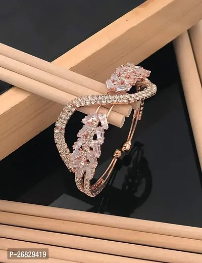 Rose gold daimond bracelet-thumb0