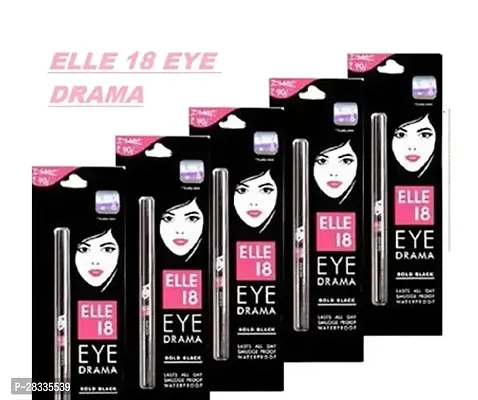 ELLE 18 EYE DRAMA BLACK KAJAL PACK OF 5