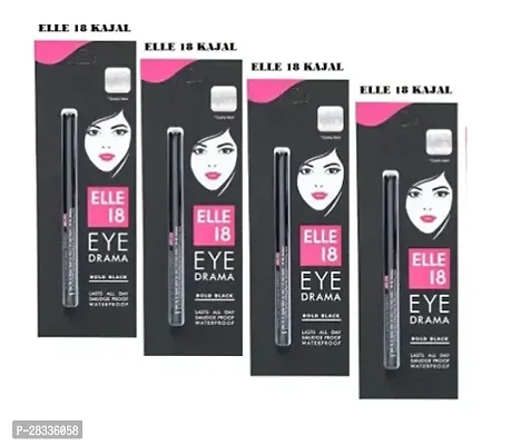 !ELLE 18 EYE DRAMA BLACK KAJAL PACK OF 4-thumb0