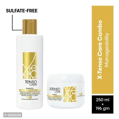 Gold Shampoo 250 ML + mask, 196 gm | Shampoo  Mask for Starightened Hair-thumb0